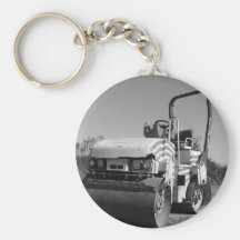 Black And White Steamroller Key Chains