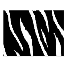 Black and White Strips Postcard