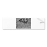 Black and white sun dial bumper stickers