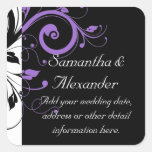 Black and White Swirl Accent Stickers
