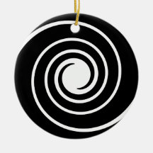 Black and White Twist. Ornament