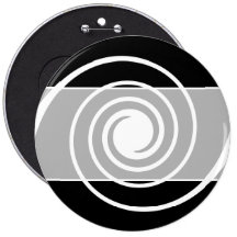 Black and White Twist. Pinback Button