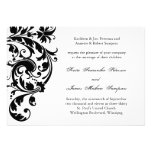 Black and White Wedding Invitation
