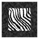 Black and White Zebra Print Pattern. Announcements