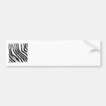 Black and White Zebra Print Pattern. Bumper Stickers
