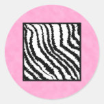 Black and White Zebra Print Pattern. Sticker