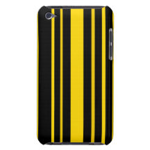 Black and yellow stripes barely there iPod covers