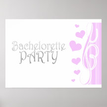 black bachelorette wedding bridal shower party fun print