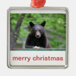 black bear christmas ornament