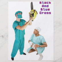 Black & Blue Cross Personalized Flyer