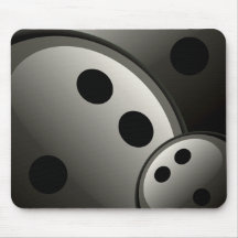 Black Bowling Balls Collage Mousepads