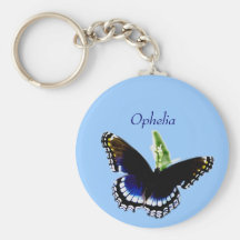 Black Butterfly Keychain