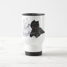 Black Cairn and West Highland Terriers Mug
