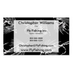 Black Camo Fly Fishing pattern Business Cards