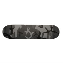 Black Camouflage Skate Decks