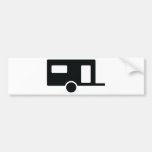 black caravan icon bumper stickers