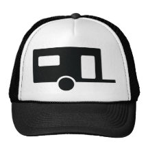 black caravan icon trucker hat