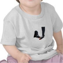 black cartoon boots t-shirts