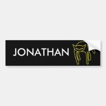 Black Cat Bumper Sticker