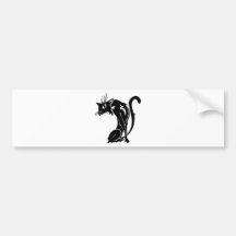 black cat bumper sticker