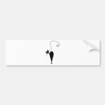 Black Cat Bumper Stickers