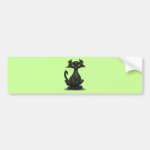 Black Cat Bumper Stickers