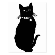 black_cat post cards