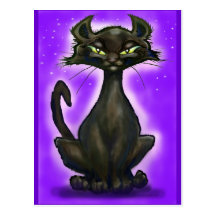 Black Cat Postcard