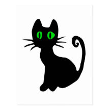 Black Cat Postcard