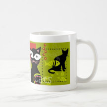 Black cats mugs