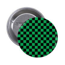 Black checkers on green background button