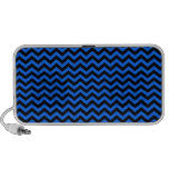 Black Chevron on Blue Travelling Speaker