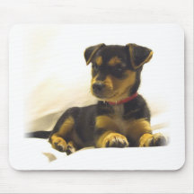 Black Chihuahua Mouse Pad