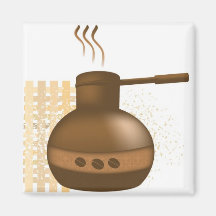 Black Coffee Refrigerator Magnets