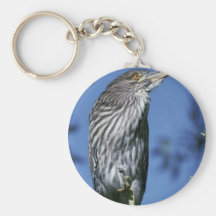 Black-crowned night heron key chains