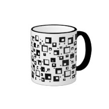 Black Cubes Coffee Mug