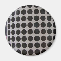 black dots refrigerator magnet