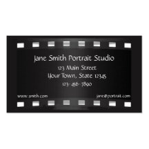 Black Film Strip Business Card