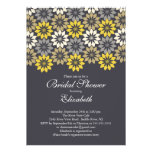 Black& Gold Modern Blooms Floral Bridal Shower Personalized Invites
