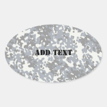 Black & Grey Digital City Camouflage (Lightened) Stickers