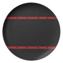 Black heart  Plate