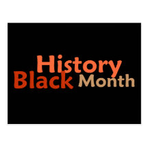 BLACK HISTORY MONTH Postcard