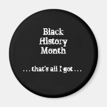 Black History Month Refrigerator Magnet
