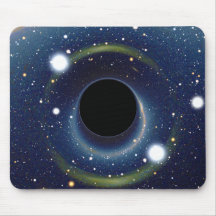 Black hole in front of the Large Magellanic Cloud Mousepads