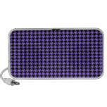 Black Houndstooth on Purple iPhone Speaker