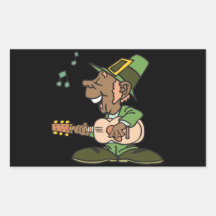 Black Irish Pride Rectangular Sticker
