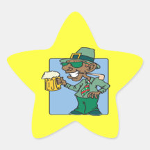 Black Irish Pride Star Sticker