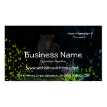 Black Jaguar in the Woods Business Cards