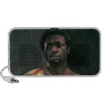 Black man portrait Othello painting Lovis Corinth Portable Speakers