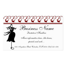 Black Maternity Dress - Boutique Business Cards